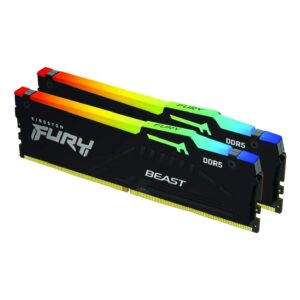 Memoria Dimm Kingston FURY Beast RGB 64Gb Kit (2*32Gb) Ddr5 5600Mhz 1.25V CL36