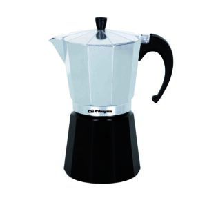 Cafeteira de Alumínio (3 Chávenas) Prateado/Preto - ORBEGOZO