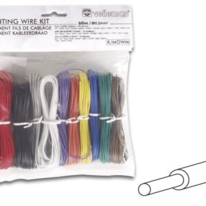 Kit de Fios Unifilares 10 Cores (60m) p/ Montagens - VELLEMAN