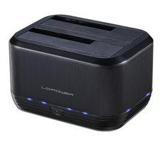 Docking Station HDD, SSD 2.5/3.5 USB 3.1 (Preto) - LC-POWER