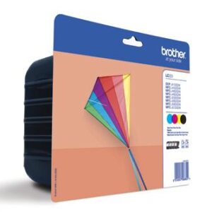 Pack 4x Tinteiros LC-223VALBP (Preto, Azul, Amarelo e Magenta) - Brother