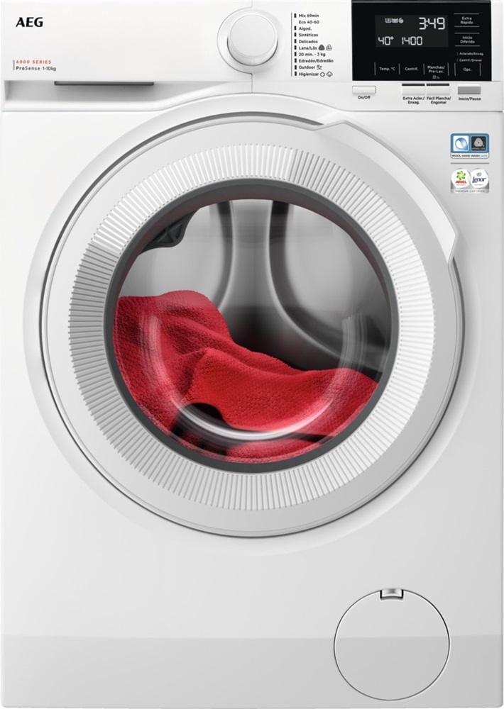 Máquina de Lavar Roupa 10Kg 1400RPM LFR6114O2B (Branco) - AEG