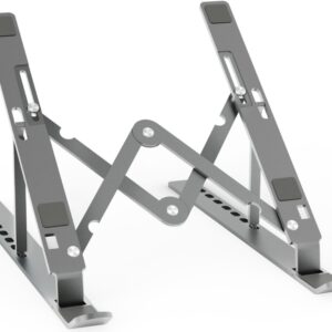 Suporte de Mesa Ajustável p/ Computador e Tablet (Cinza) - AISENS