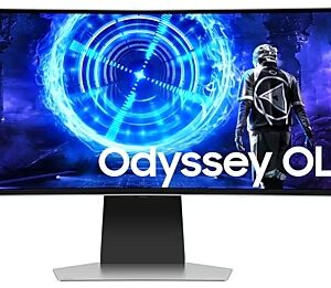 Monitor Gaming Ultra panorâmico Curvo Samsung Odyssey OLED G9 S49DG954SU 49" Dual QHD 0.03ms 240Hz OLED Multimídia Regulável em altura