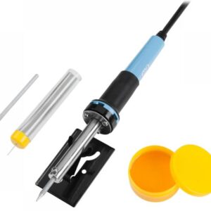 Kit Soldadura (Ferro Soldar, Solda, Massa Soldar e Ponteira Substituição)