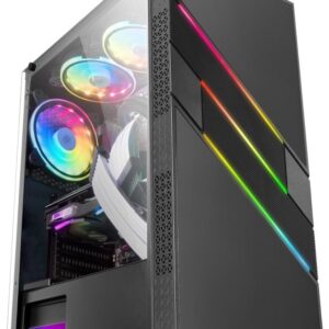 Caixa ATX MCU3 XL ARGB Vidro Temperado (Preto) - MARS GAMING