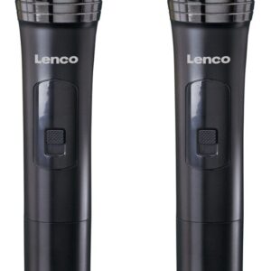 Pack 2x Microfones MCW-020BK (Preto) - LENCO