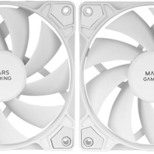Pack 2x Ventoinhas 120mm MFPROX2 (Branco) - MARS GAMING
