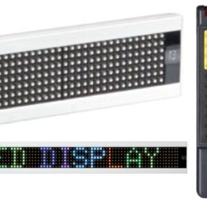 Placa Mensagens Multicolor (RGB) c/ Comando - 7 x 80 LEDs