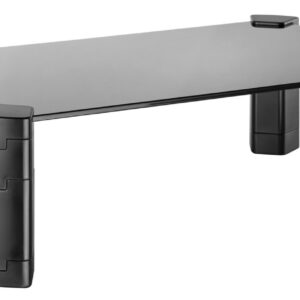 Suporte de Elevação Vidro p/ Monitor (Preto) - AISENS