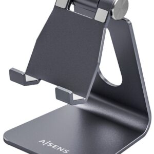 Suporte de Mesa M Ajustável p/ Smartphones/Tablet´s (Cinzento) - AISENS