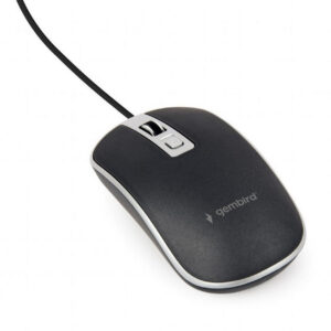 Rato c/ Fios MUS-4B-06-BS 1200 DPI (Preto-Cinza) - GEMBIRD