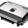 Sanduicheira Placa Lisa 1500W Temperatura Ajustável (Inox) - MUVIP