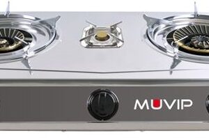 Fogão a Gás 3 Bicos (Inox) - MUVIP
