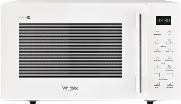 Microondas MWP 254 W 25L 900W + Grill (Branco) - WHIRLPOOL