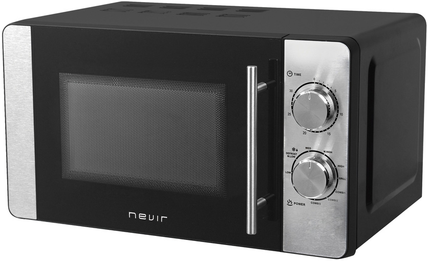 Microondas 20L 700W (Preto/Inox) - NEVIR