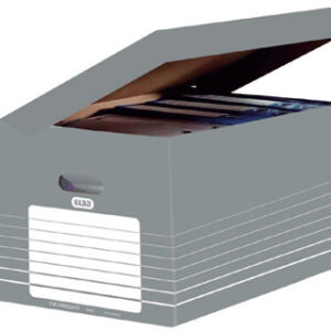 Caixa Elba em Cartão Cor Cinzapara Arquivo Definitivo 345X450X280mm