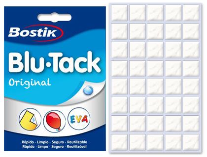 Massa Adesiva Blu-Tack Da Bostik, Paramultip. Aplicacoes.