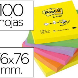 Bloco Notas Adesivas Post-It Sortido 76 X 76 mm