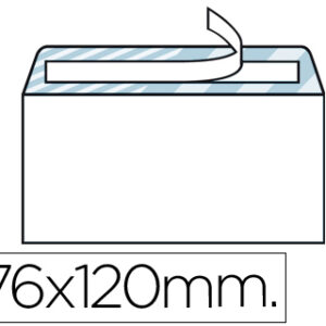 Envelope Comercial Normalizado 120 X 176mm Branco c/ Tira de Silicone (500 Unidades)