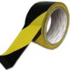 Fita de Segurança Amarela/Preta (200mts x 50mm) - COMPACTFIX
