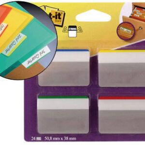 Bandas Separadoras Post-It Index , 4 Cores Azul, Amarelo, Verde, Vermelho