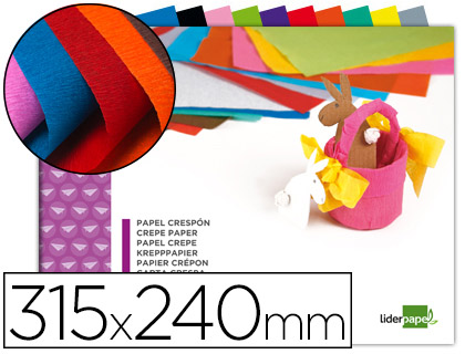 Bloco Trabalhos Manuais Folio Papel Crepe 10F Sortidas