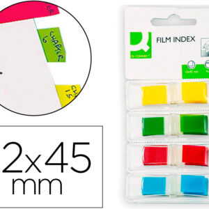 Bandas Separadoras Dispensador 4 Cores 36 Folhas Por Cor - Q-CONNECT