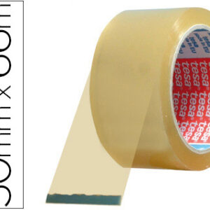 Fita Adesiva Tesa PVC Cor Transparente 66Mtsx50mm p/ Embalagem