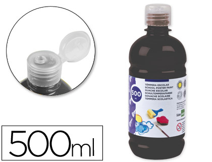 Guache Escolar 500 ml Preto
