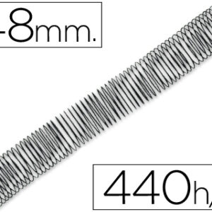 Espiral Q-Connect Metalico 64 5:1 48mm 1,2mm (25 Unidades)
