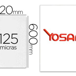 Bolsa de Plastificar Yosan Brilho 420 X 600 mm 125 Microns Din A2 (100 Unidades)