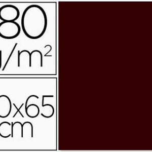 Cartolina 50X65 180 Gr Castanho Chocolate Embalagem de 25 Unidades