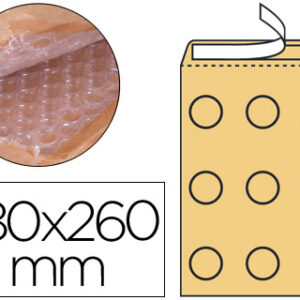 Envelope Borbulhas Q-Connect Creme D/1 180X260 mm (100 Unidades)