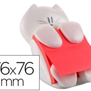 Dispensador Post-It Bloco Notas Adesivas Z Note Gato 76X76 mm