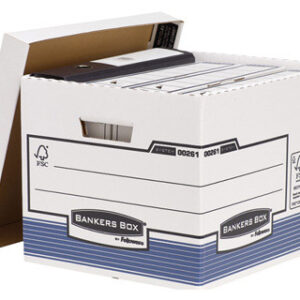 Caixa Fellowes Cartão Reciclado p/Armazenamento de Arquivo Capacidade 4 Caixas de Arquivo Formato A4