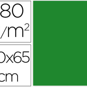 Cartolina 50X65 cm 180G/M2 Verde Natal Embalagem de 25 Folhas
