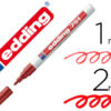 Marcador Edding Ponta Fibra 751 Vermelho Ponta Redonda 1-2 mm