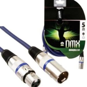Cabo DMX Canon Macho - Canon Fêmea (5 mts) - HQ POWER
