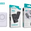 Power Bank 5000mAh PB-012 Branco - Carregamento Rápido 22.5W com Carregamento Sem Fios 15W