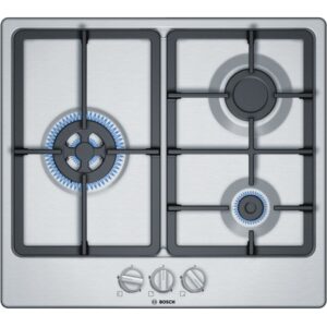 Placa c/ 3 Bocas a Gás 582x520mm (Inox) - BOSCH