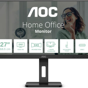 Monitor IPS LED 27 Q27P3CV Quad HD (Preto) - AOC