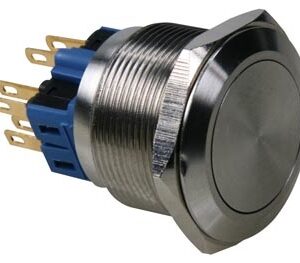 Pulsador Aço Inox. DPST - 1NO 1NC