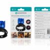 Luz de Segurança Traseira para Bicicleta Azul RL-11 – LED Alto Brilho, Modos Intermitente e Contínuo, Resistente à Água