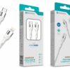 Cabo USB-C para Lightning NOVOTECK S-112 - PD 3.0, 30W, Branco,200cm,Trançado em Nylon