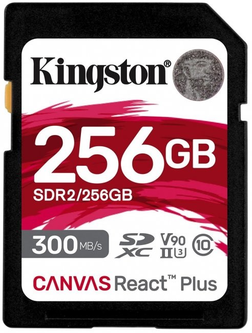 Cartão de Memória Canvas React Plus SD 256GB - KINGSTON