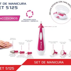 Pack Manicure e Pedicure (6 Acessórios) c/ Bolsa Transporte - ORBEGOZO