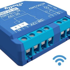 Módulo Interruptor p/ Automação Wi-Fi/Bluetooth 110...230VAC 12VDC 24-240VDC / 16A - Shelly Plus 1