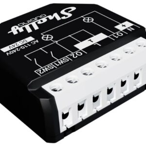 Módulo Interruptor p/ Automação Z-Wave™ c/ Medição de Energia 2 Canais 10A - Shelly Qubino Wave 2PM