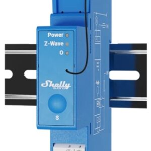 Módulo p/ Calha DIN c/ 1 Relés p/ Automação Z-Wave - Shelly Qubino Wave Pro 1